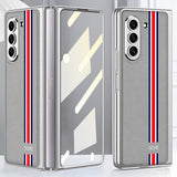 GKK Samsung Galaxy Z Fold 5 Skal Stripe Grå