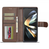 Lc.Imeeke Samsung Galaxy Z Fold 6 Fodral med Kortfack Stativfunktion Mörkbrun