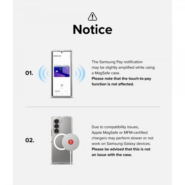 Ringke Samsung Galaxy Z Fold 6 Skal Fusion Magnetic Transparent