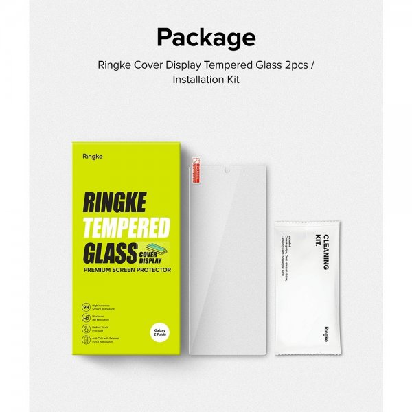 Ringke Samsung Galaxy Z Fold 6 Skärmskydd Cover Display Protector Glass 2-pack
