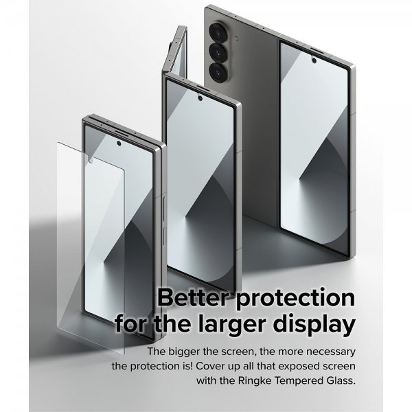 Ringke Samsung Galaxy Z Fold 6 Skärmskydd Cover Display Protector Glass 2-pack