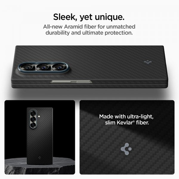Spigen Samsung Galaxy Z Fold 7 Skal Air Skin Aramid Svart