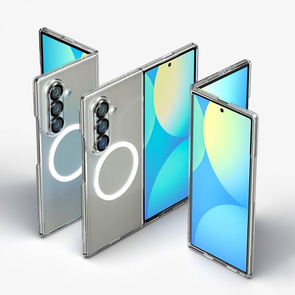 Spigen Samsung Galaxy Z Fold 7 Skal Air Skin MagFit Clear White
