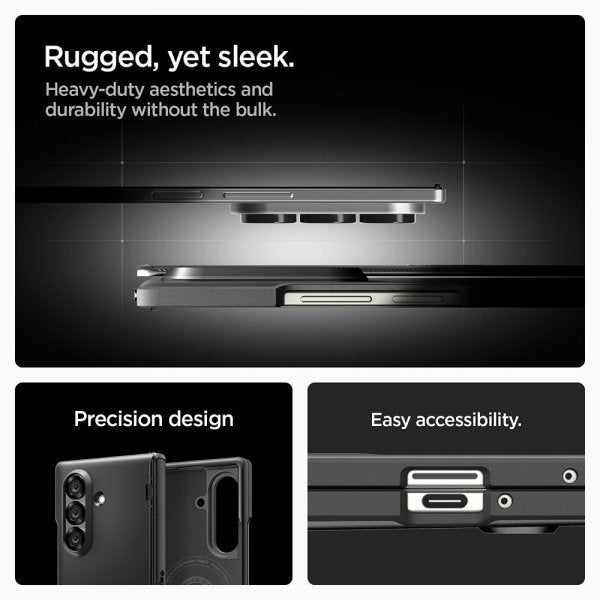 Spigen Samsung Galaxy Z Fold 7 Skal Slim Armor Pro MagFit Svart