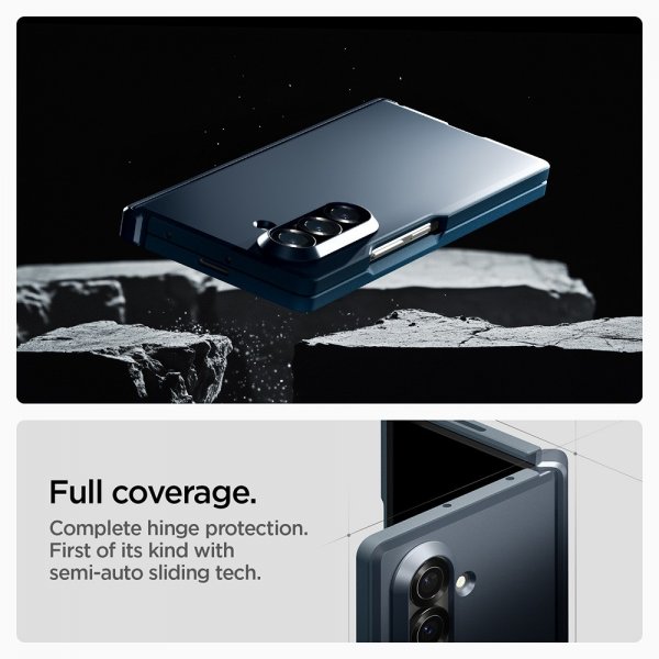 Spigen Samsung Galaxy Z Fold 7 Skal Tough Armor Pro MagFit Metal Slate