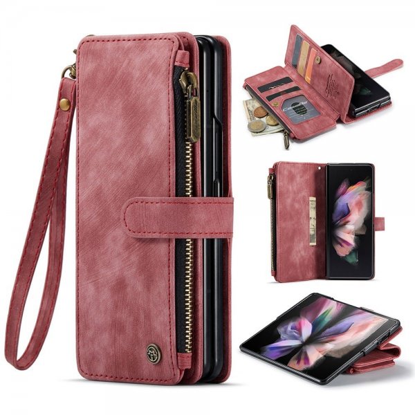 CaseMe Samsung Galaxy Z Fold3 Fodral C30 Series Röd