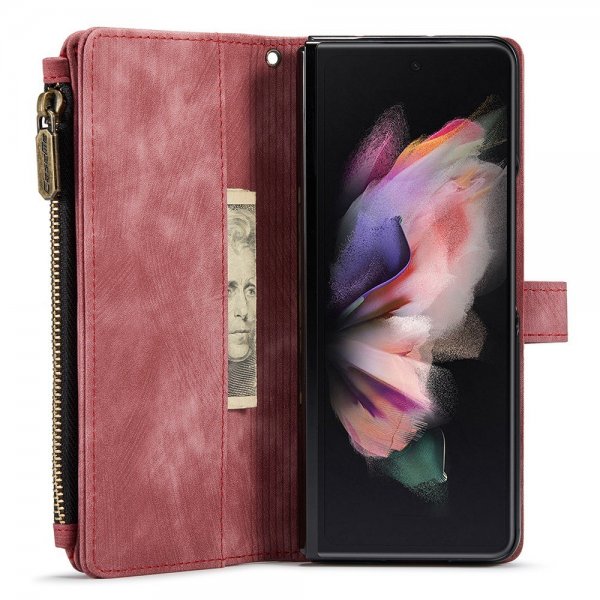 CaseMe Samsung Galaxy Z Fold3 Fodral C30 Series Röd