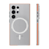 Samsung Galaxy S24 Ultra Skal Korrugerad MagSafe Orange