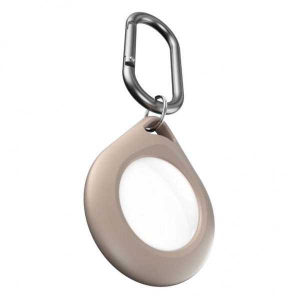 KeyBudz AirTag Hållare Secure Dock 4-pack Sandbeige