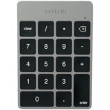 Satechi Slim Wireless Keypad Uppladdningsbar Bluetooth Knappsats Space Gray