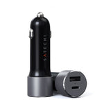 Satechi Billaddare med PD 1xUSB-C och 1xUSB-A Rymdgrå