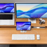 Satechi Trådat Tangentbord Slim LX3 USB-C/USB-A Silver