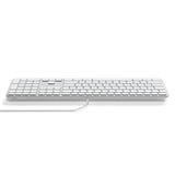 Satechi Trådat Tangentbord Slim LX3 USB-C/USB-A Silver
