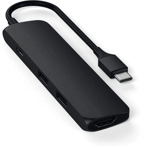 Satechi Type-C Slim Multi-port Adapter 4K Svart