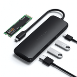 Satechi USB-C HYBRID med inbyggd möjlighet till SSD-lagring Svart