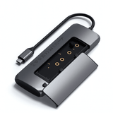 Satechi USB-C HYBRID med inbyggd möjlighet till SSD-lagring Svart