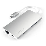 Satechi USB-C Multi-Port Adapter 4K Gigabit Ethernet V2 Silver