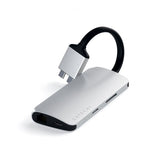 Satechi USB-C Multimedia Adapter Dual 4K HDMI Gigabit Ethernet Silver