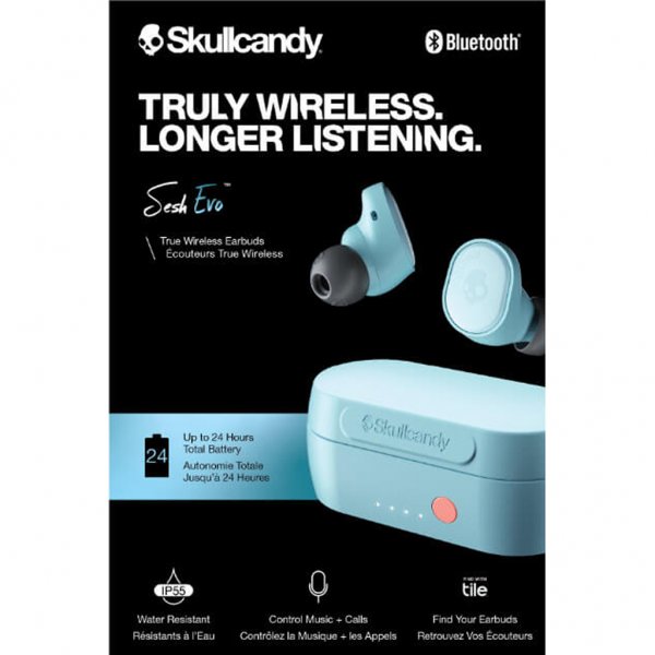 Skullcandy Sesh Evo Hörlurar In-Ear True Wireless Blå