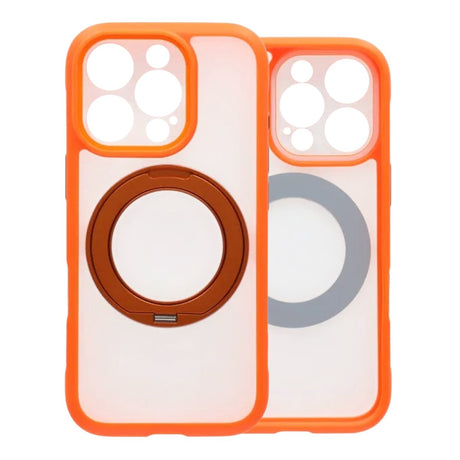 iPhone 16 Pro Max Skal Roterbart Stativ MagSafe Orange