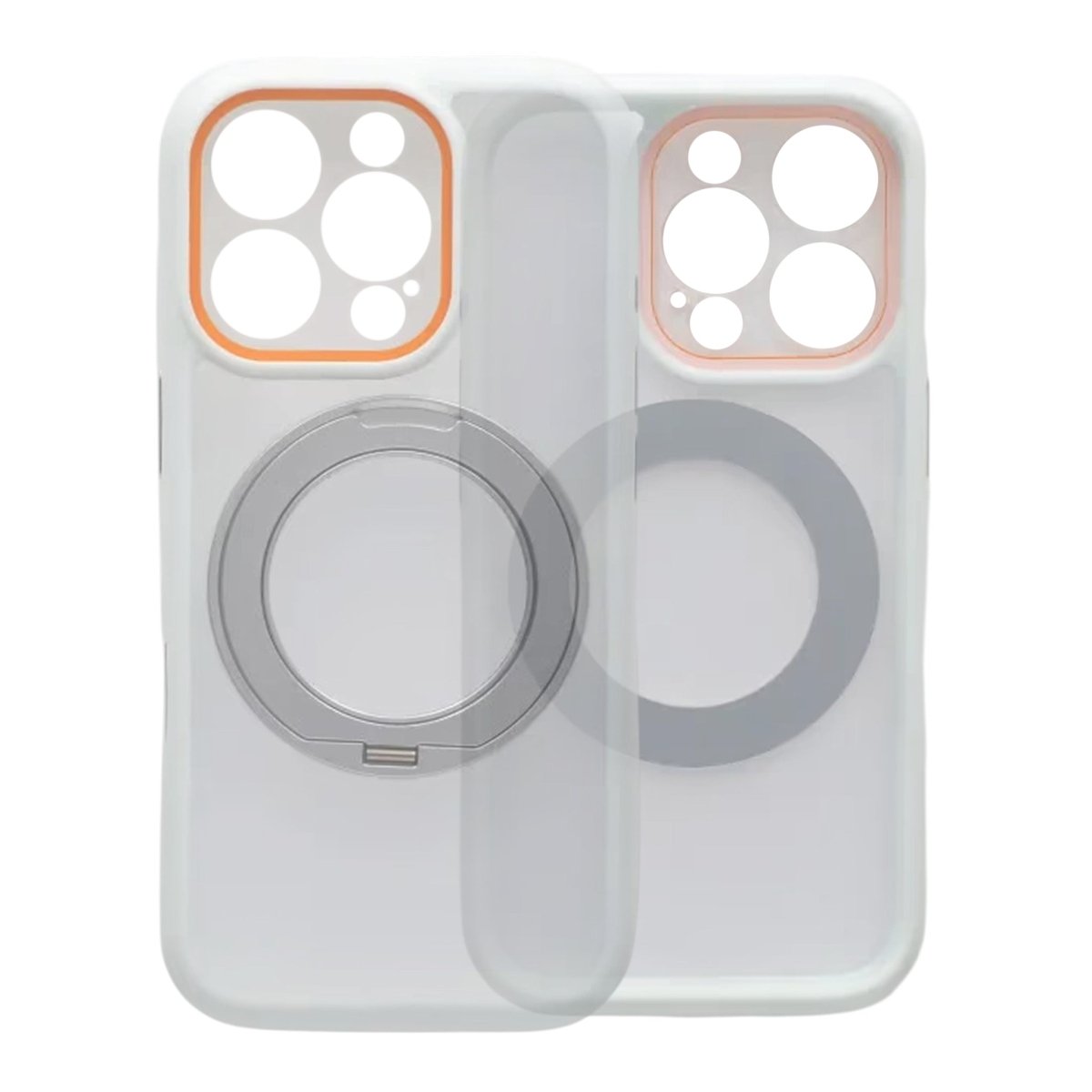 iPhone 16 Pro Skal Roterbart Stativ MagSafe Vit