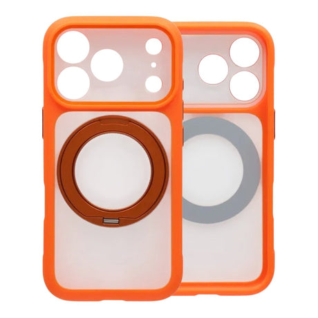 iPhone 17 Pro Max Skal Roterbart Stativ MagSafe Orange