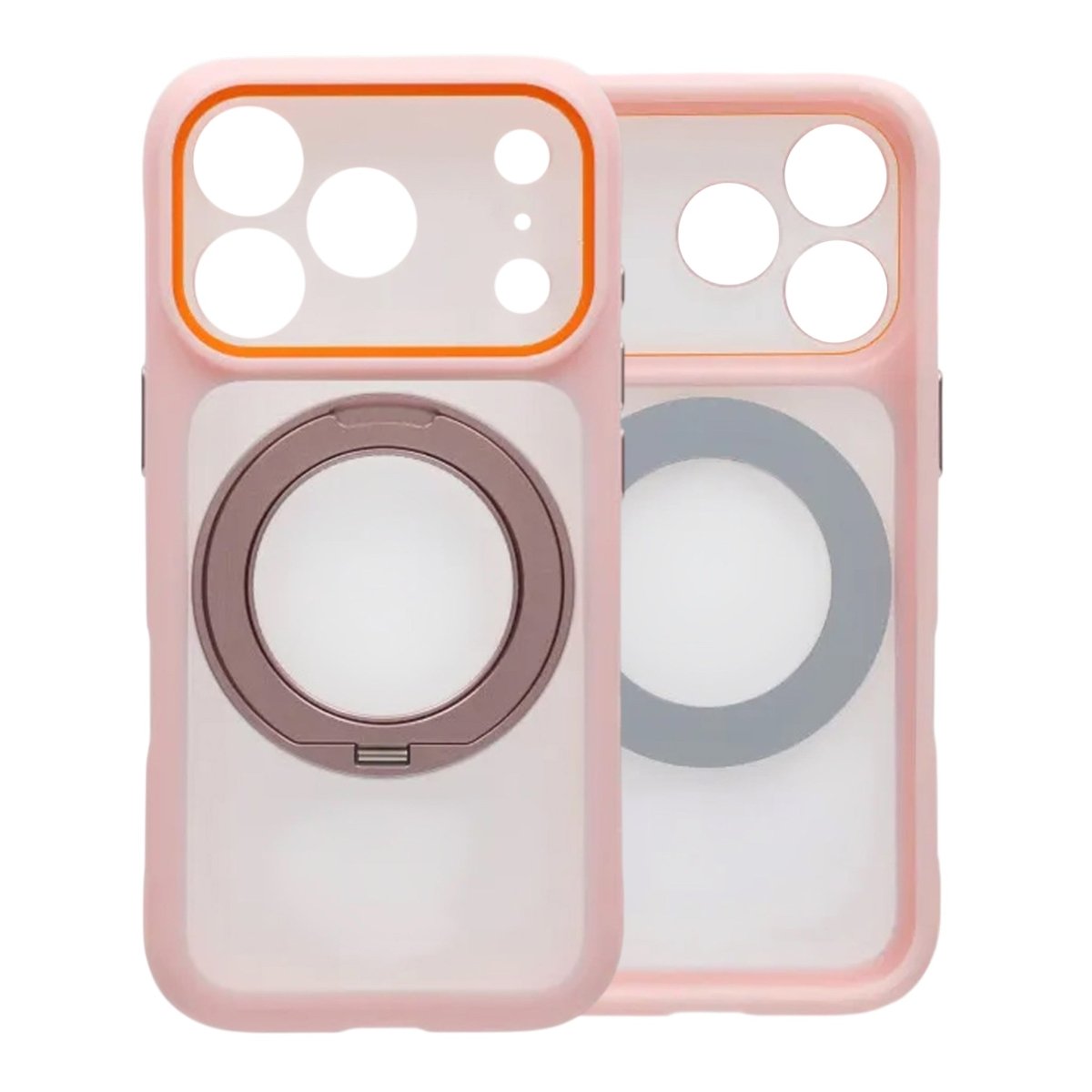 iPhone 17 Pro Skal Roterbart Stativ MagSafe Rosa