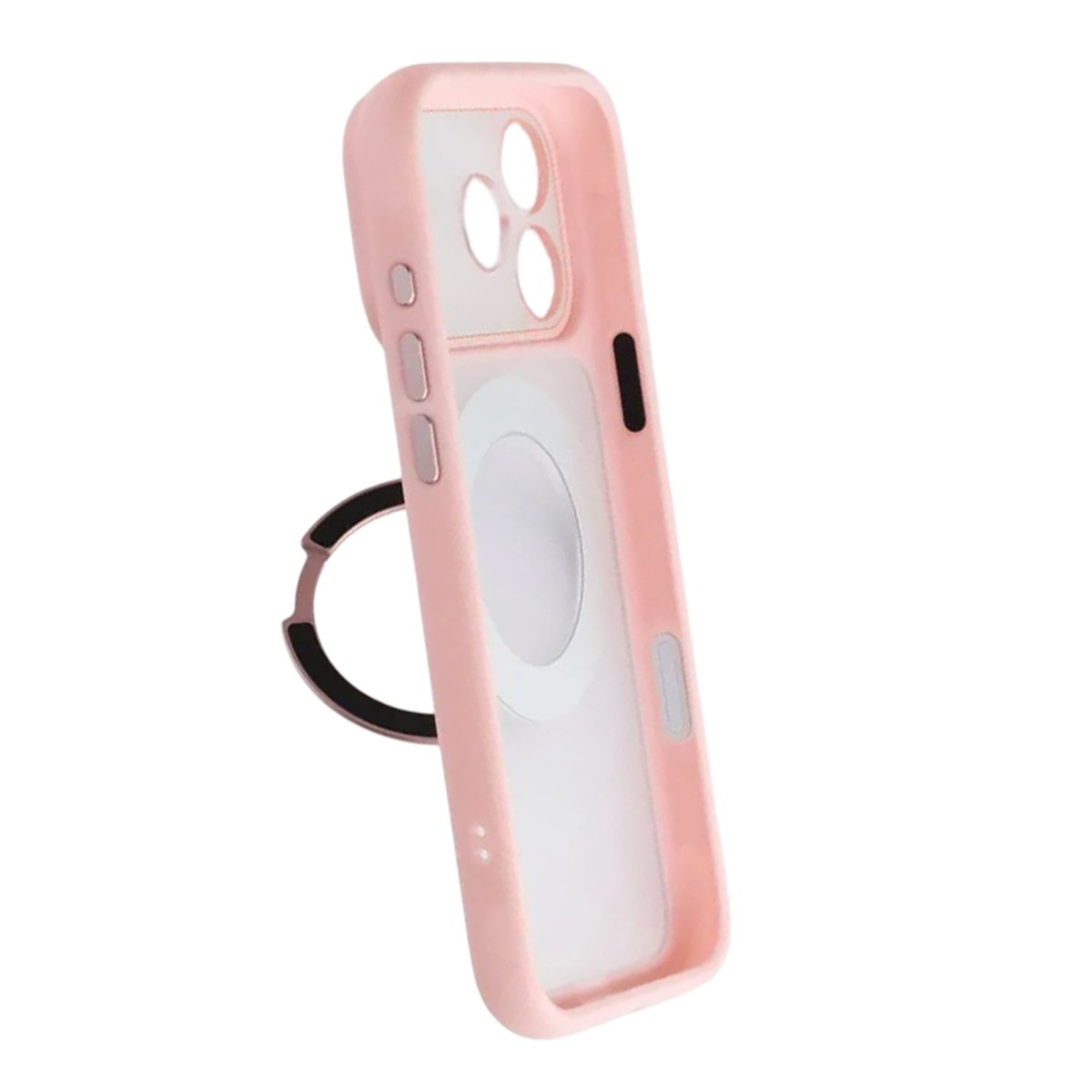 iPhone 17 Pro Skal Roterbart Stativ MagSafe Rosa