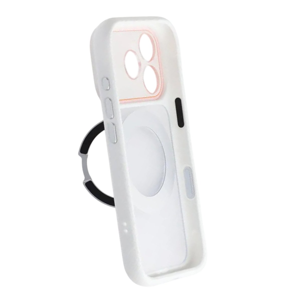 iPhone 17 Pro Skal Roterbart Stativ MagSafe Vit