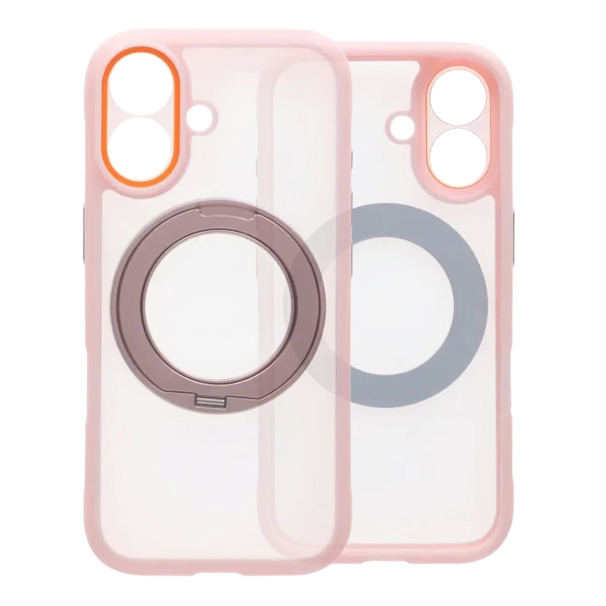 iPhone 17 Skal Roterbart Stativ MagSafe Rosa
