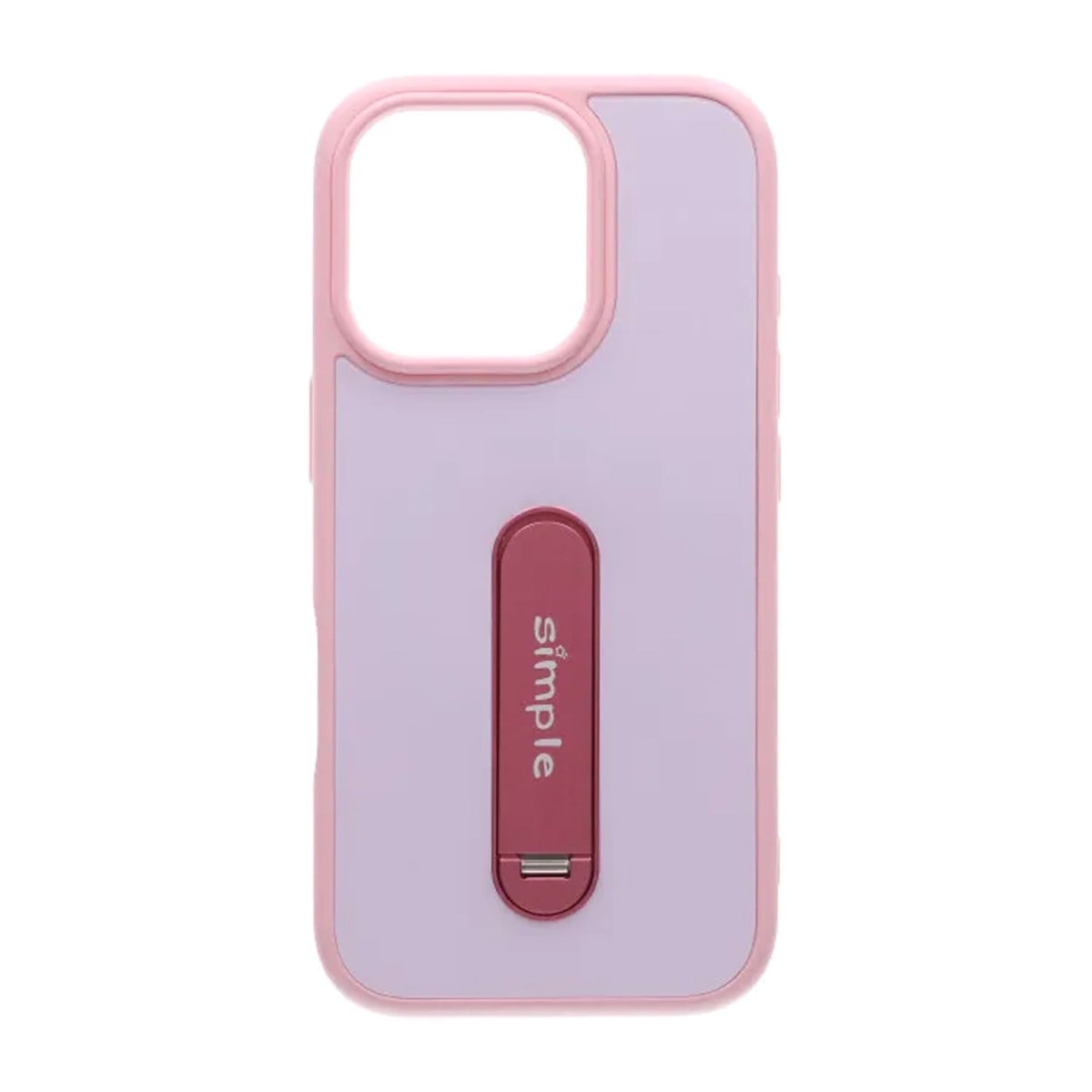iPhone 16 Pro Max Skal Utfällbart Stativ Rosa