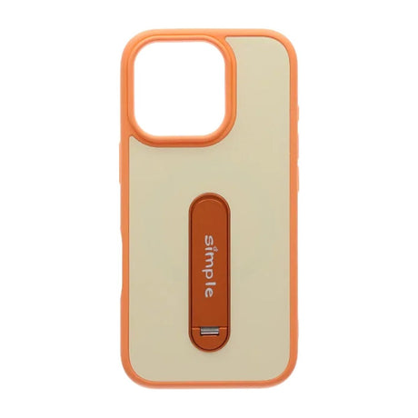 iPhone 16 Pro Skal Utfällbart Stativ Orange