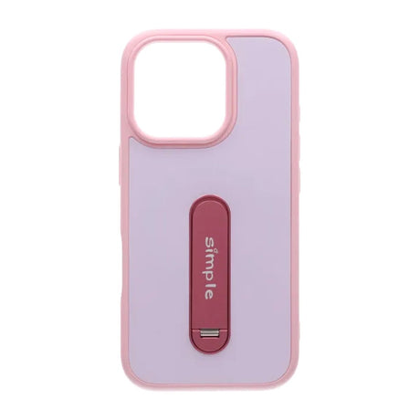 iPhone 16 Pro Skal Utfällbart Stativ Rosa