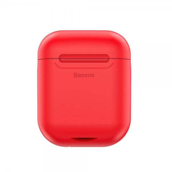 Baseus AirPods 1/2 Skal Silikon Röd