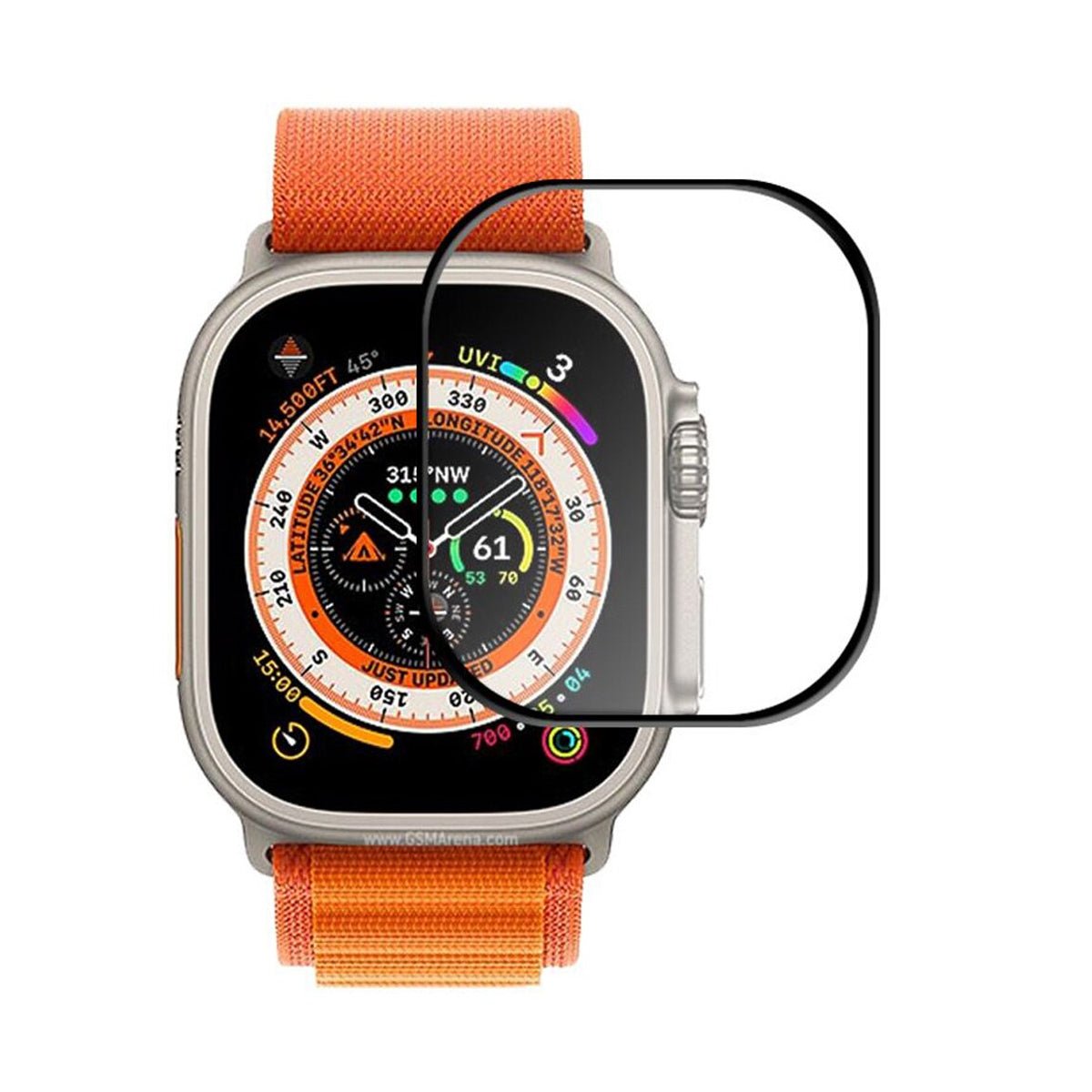Apple Watch Ultra 1 49mm Skärmskydd Härdat Glas 3D