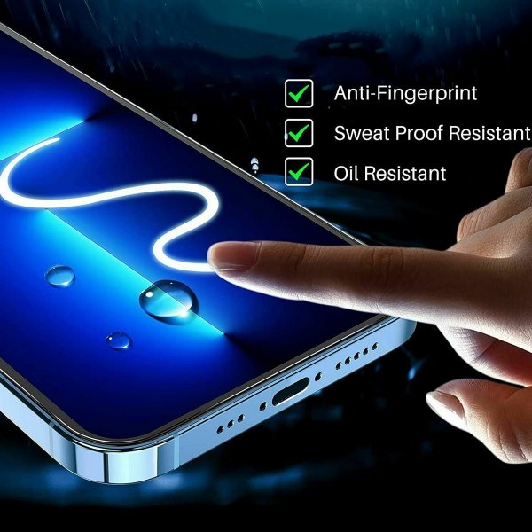 iPhone 13/13 Pro/14/16e/17e Skärmskydd Härdat Glas