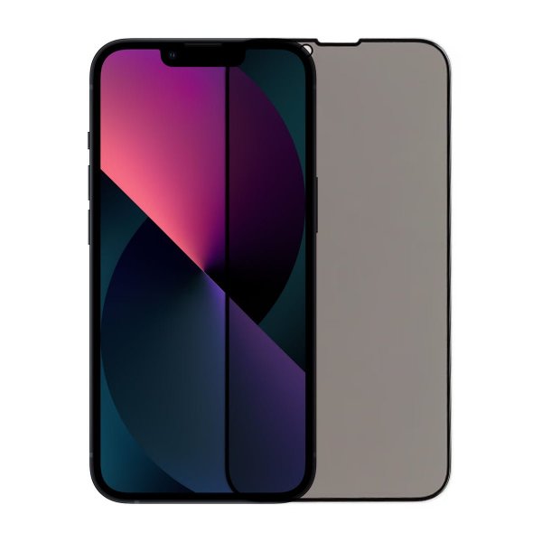iPhone 13/13 Pro/14/16e/17e Skärmskydd 3D Härdat Glas Privacy