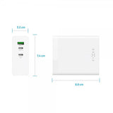 Fixed Skrivbordsladdare GaN140 Charging Dock 2xUSB-C & 1xUSB-A