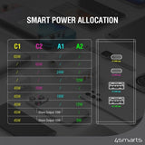 4smarts Skrivbordsladdare USB-C/A Power Strip Desk GaN 65W