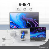 4smarts Skrivbordsladdare USB-C/A Power Strip Desk GaN 65W