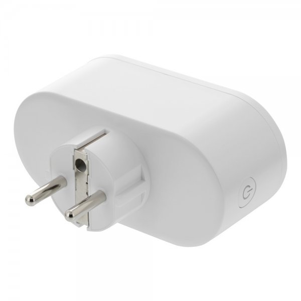 Deltaco Smart Home Smart Plug med dubbla uttag och energiövervakning