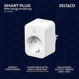 Deltaco Smart Home Smart stickkontakt med energiövervakning