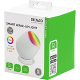 Deltaco Smart Home Smart Wake-up-lampa RGB USB-C