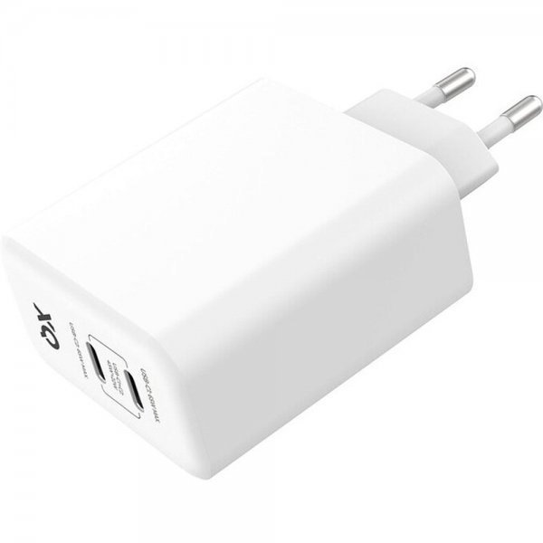 Xqisit Snabbladdare 2xUSB-C PD 3.0 GaN 67W Vit