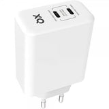 Xqisit Snabbladdare 2xUSB-C PD 3.0 GaN 67W Vit