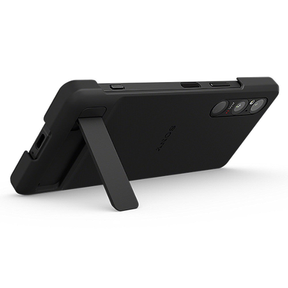 Sony Original Sony Xperia 1 V Skal Style Cover with Stand Svart