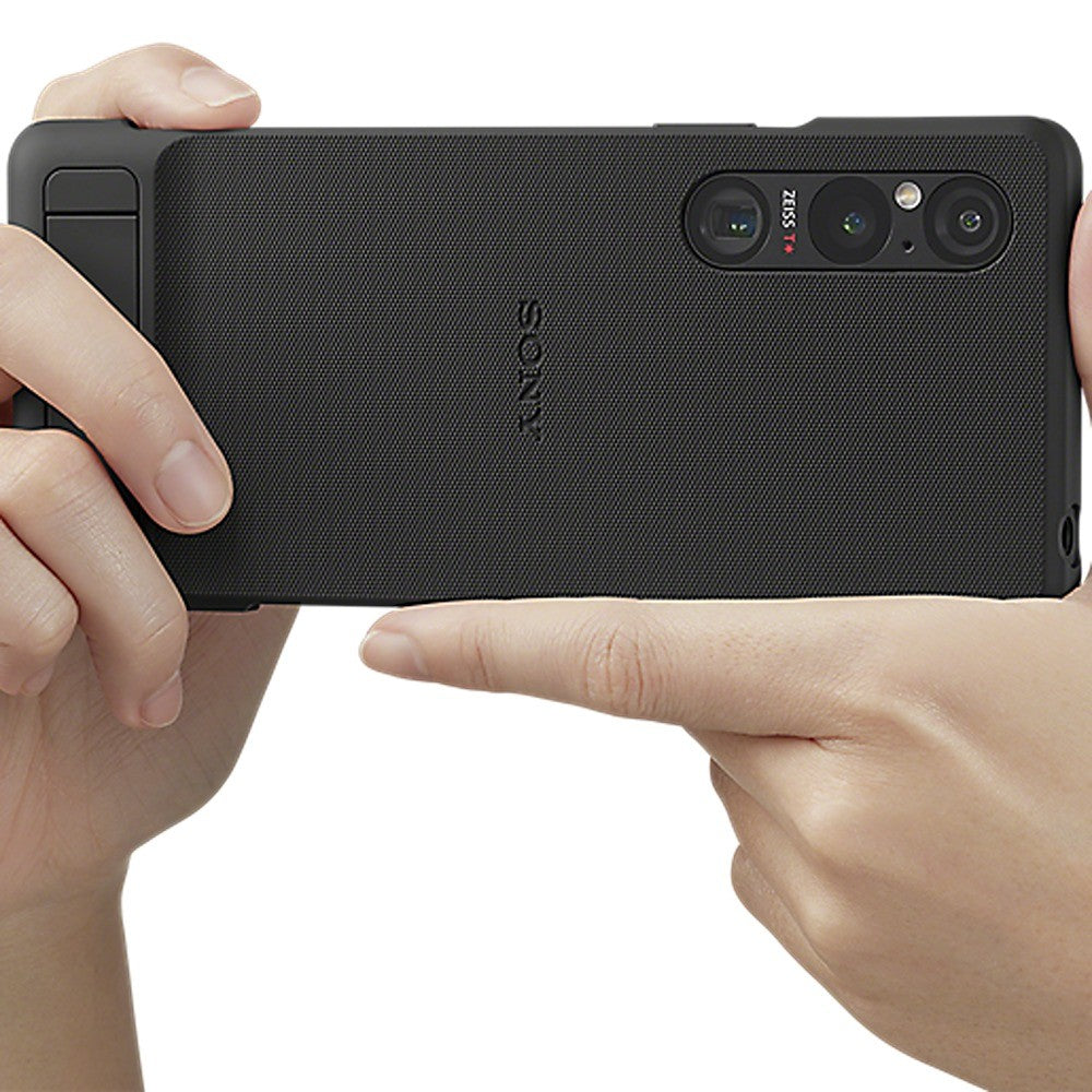 Sony Original Sony Xperia 1 V Skal Style Cover with Stand Svart