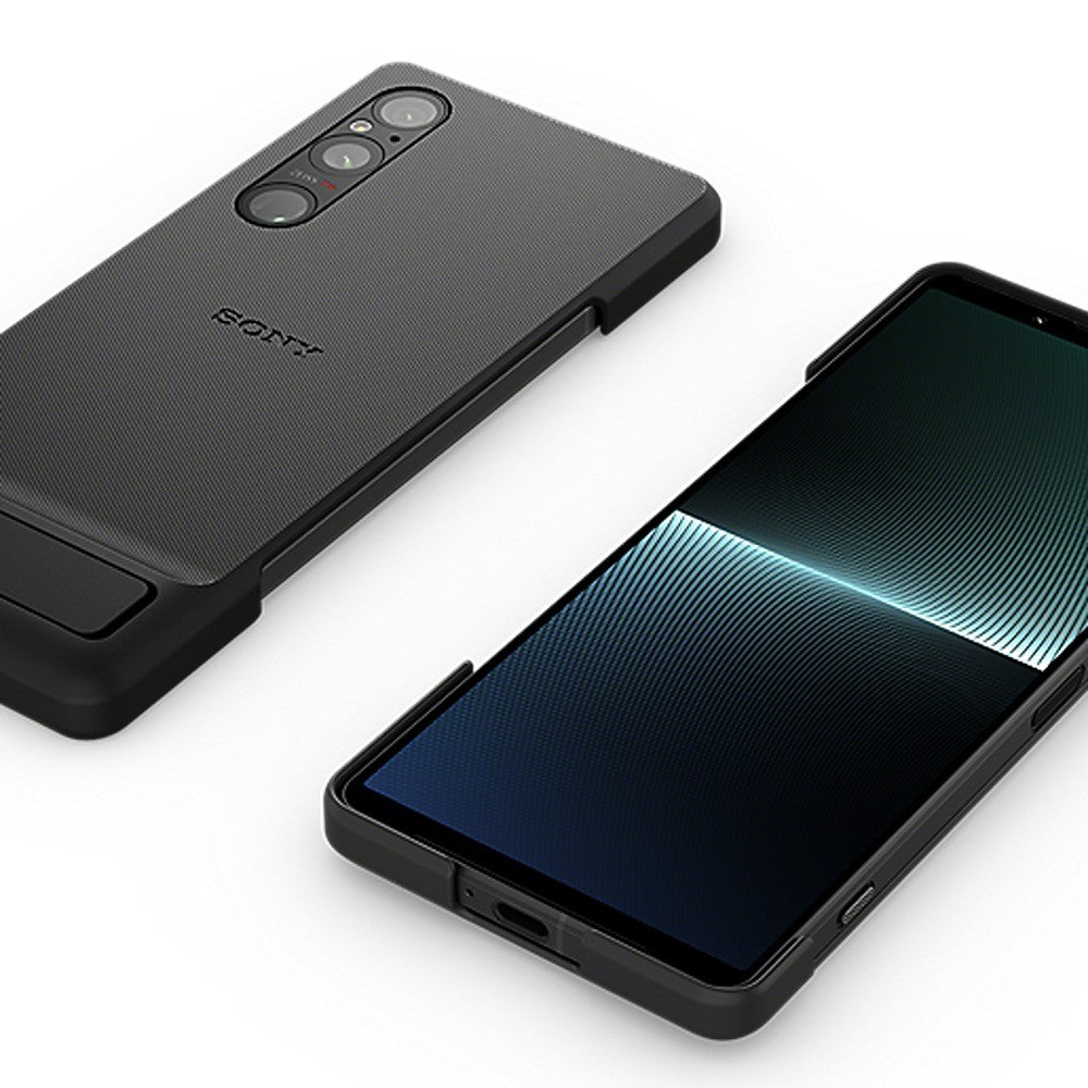 Sony Original Sony Xperia 1 V Skal Style Cover with Stand Svart