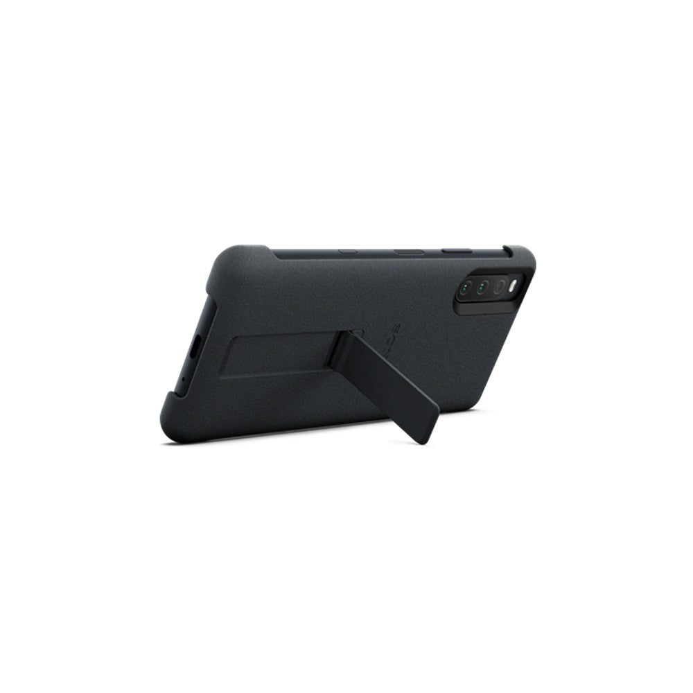 Sony Original Sony Xperia 10 III Skal Style Cover with Stand Svart