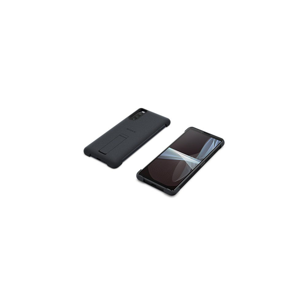 Sony Original Sony Xperia 10 III Skal Style Cover with Stand Svart